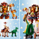 Image for article titled This Toy Story Voltron Might Be Cooler Than the Original Voltron